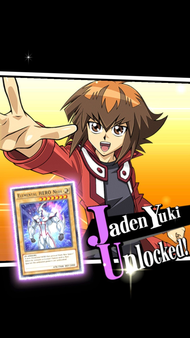 Jaden is the first duelist to unlock with the GX update. 