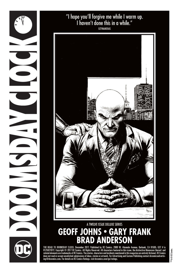 Doomsday Clock #1 variant cover 2.