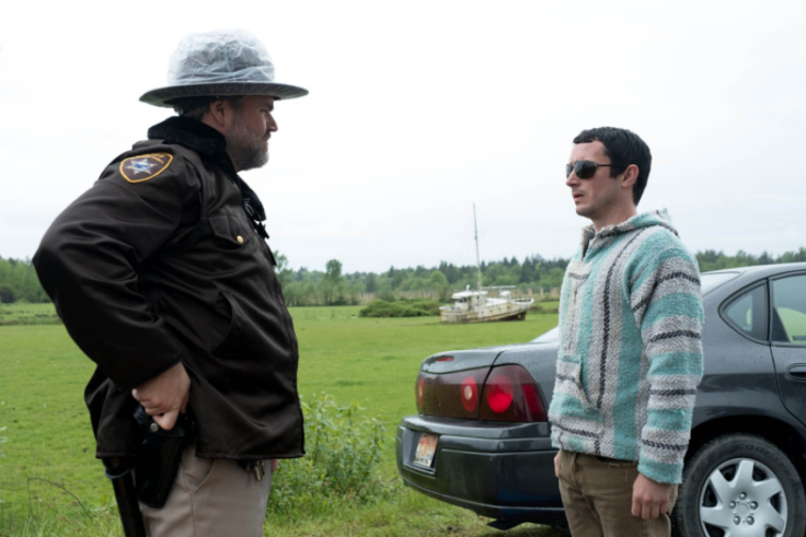 Todd gets stopped by a sheriff in the first episode of Dirk Gently Season 2.