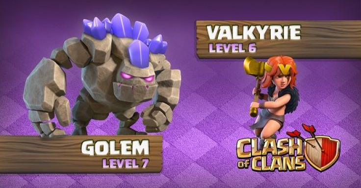 Clash Of Clans next update will feature upgrades for the Golem and Valkyrie with higher HP< DPS and new designs. The levels unlock at Town Hall 11. Clash Of Clans is available now on Android and iOS. 