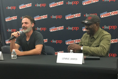 Andrew Lincoln and Lennie James at The Walking Dead NYCC press conference.