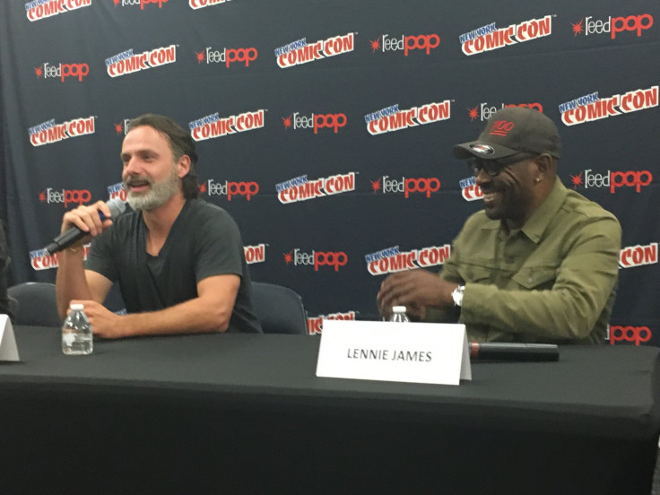 Andrew Lincoln and Lennie James at The Walking Dead NYCC press conference.
