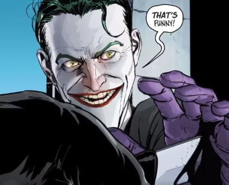 Joker stopping Batman from doing the unthinkable. 