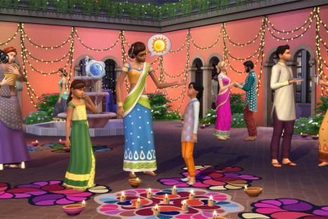 Get ready for Diwali with decor and clothing from the Sims 4 Holiday Celebration update.