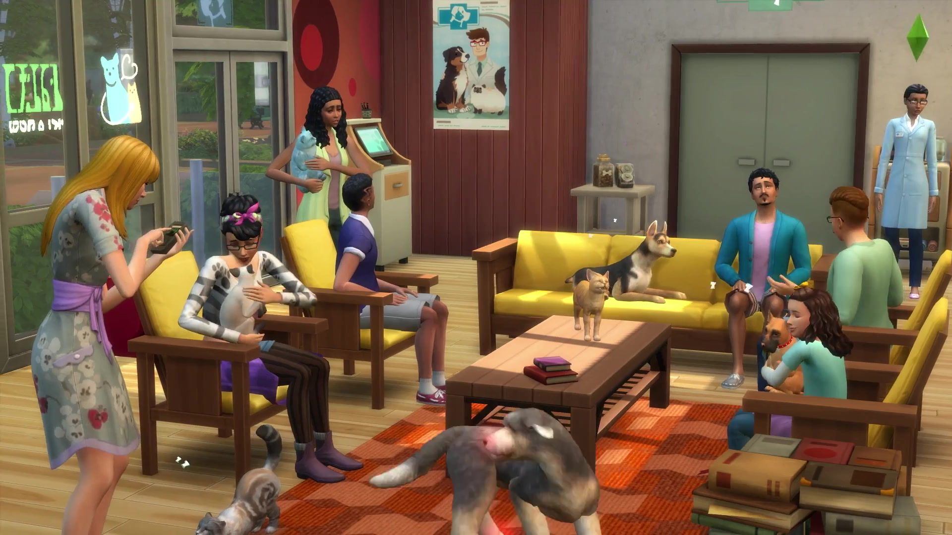 Tons of new waiting room furniture in Sims 4 Cats  Dogs.