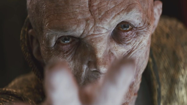 Supreme Leader Snoke in Star Wars: The Last Jedi.