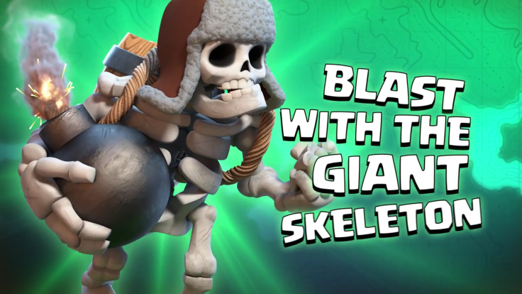 The Giant Skeleton has a massive explosive blast.