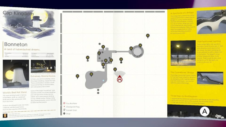 The map of Power Moons #18-31 in the Cap Kingdom