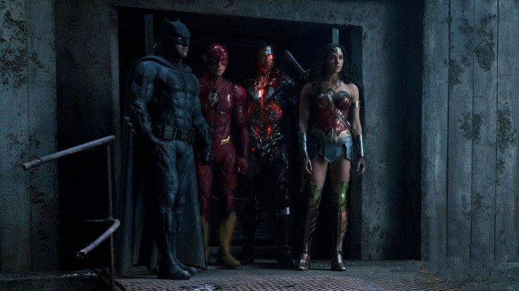 Batman, The Flash, Cyborg and Wonder Woman in Justice League.