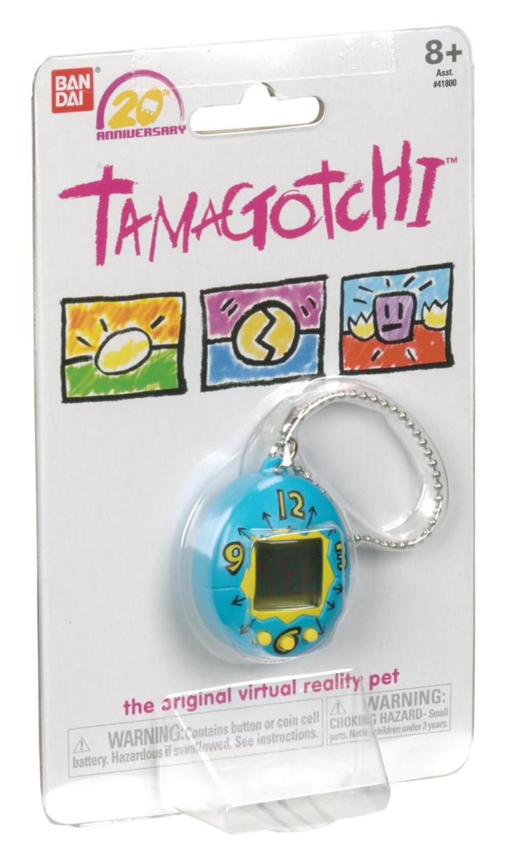 The 20th Anniversary Tamagotchi packaging.
