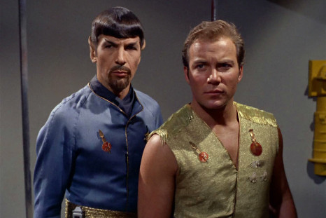 Spock and Kirk in the first Mirror Universe episode, "Mirror, Mirror."