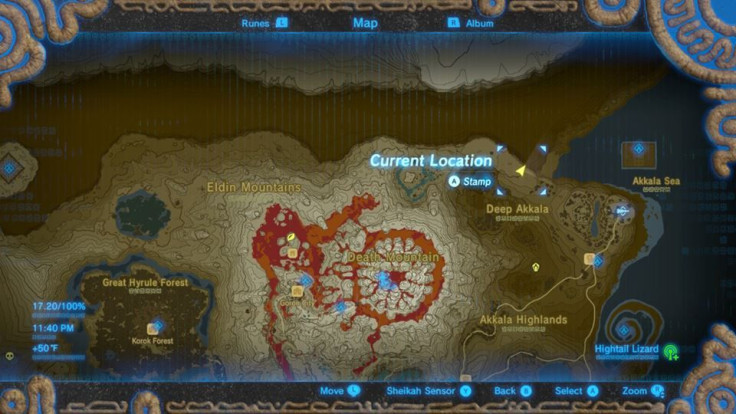 The location of the Salvager Vest in BOTW