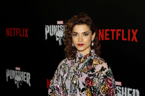 Amber Rose Revah at Marvel's The Punisher premiere. 