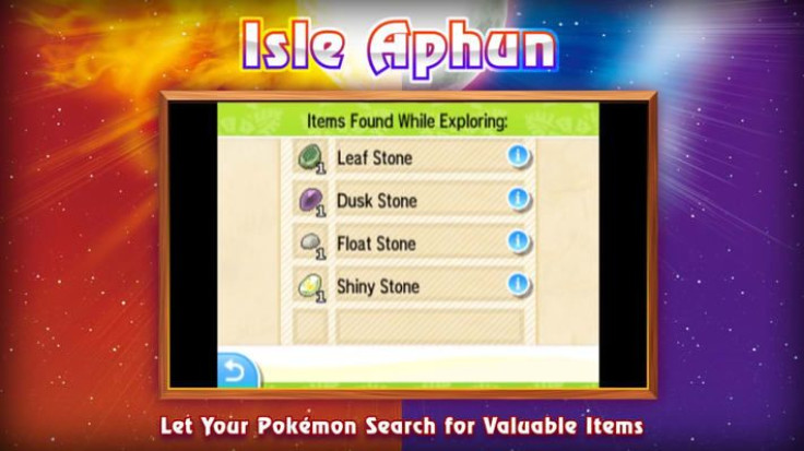 Isle Aphun lets trainers find rare items. 