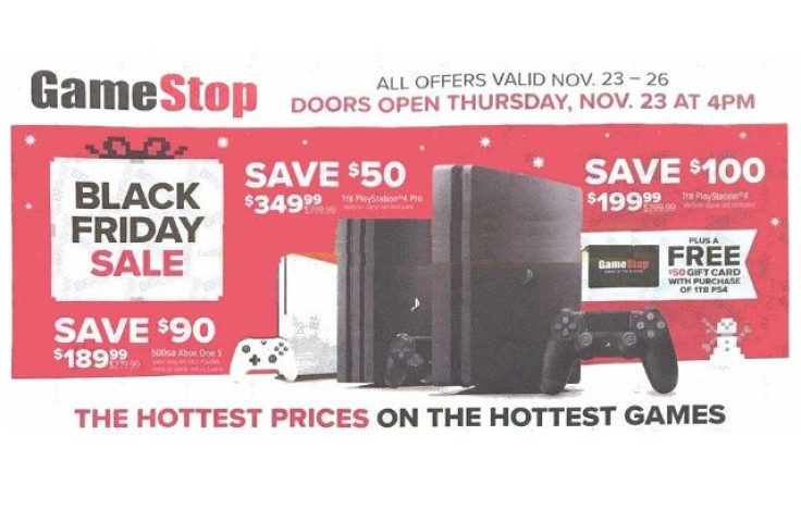 GameStop will offer great PS4 deals during Black Friday 2017.