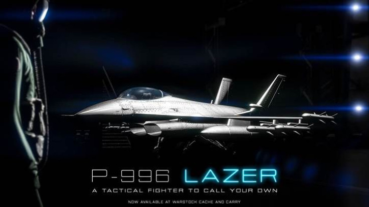 The new P-996 Lazer, available now in GTA Online