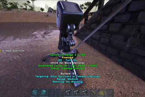 ARK: Survival Evolved got the Heavy Turret in its latest PC update, and the item is designed to reduce server lag. It has the power of four standard turrets. ARK is available on PC, Xbox One, PS4, OS X and Linux.