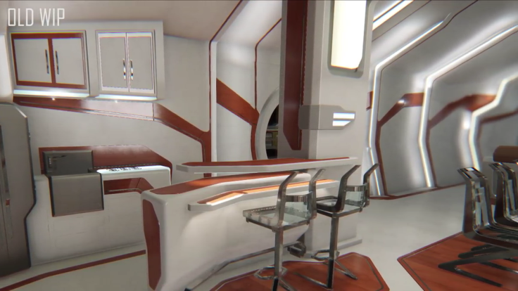 Star Citizen's Constellation Phoenix is all about luxury, and this interior can be yours for $350. A retractable hot tub area has been added. Star Citizen is in alpha on PC.