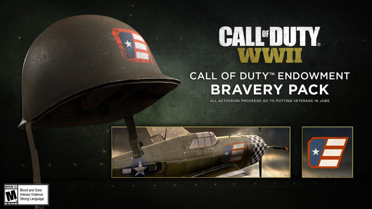 The $4.99 Call Of Duty Endowment Bravery Pack in Call Of Duty: WWII helps place vets in stable jobs. It's available across PS4, Xbox One and PC via digital purchase and redeemable codes.