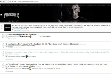 Angry Arrow fans renamed the reddit page, "The Punisher" in protest. 