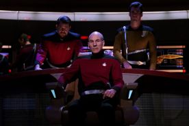 The Next Generation episode "Yesterday's Enterprise" probably inspired Quentin Tarantino's take on Star Trek.