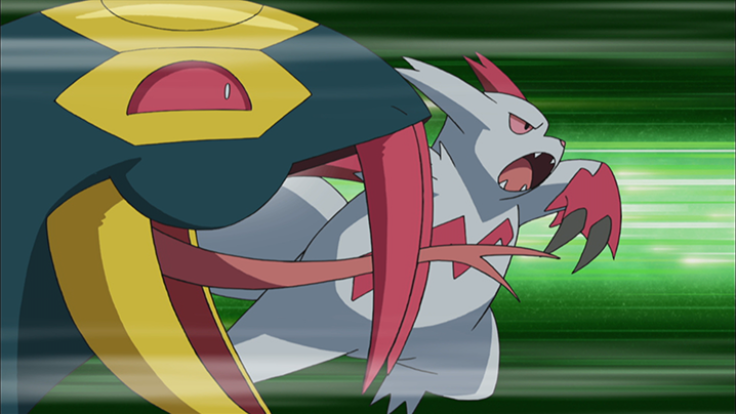 Seviper and Zangoose as they appear in the Pokemon anime