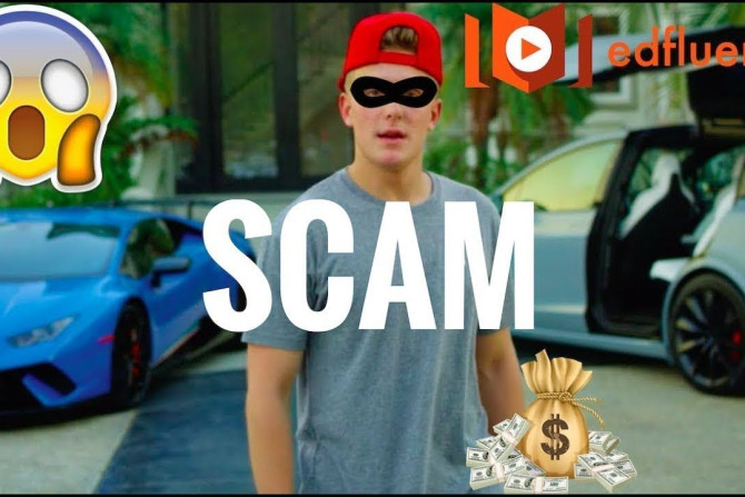 One of the many thumbnails from videos calling Edfluence a scam