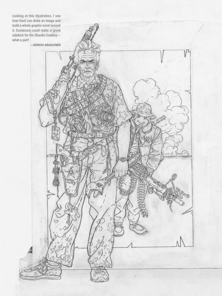 The Shaolin Cowboy teamed up with Clint Eastwood in Lead Poisoning: The Pencil Art of Geof Darrow.