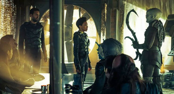 Ash Tyler and Michael Burnham confront Mirror Universe Voq.