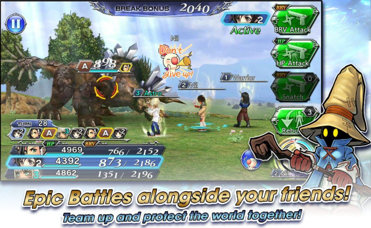 Screen from Dissidia FInal Fantasy Opera Omnia.