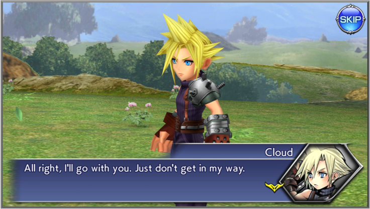 Cloud joins your party in Dissidia Final Fantasy Opera Omnia.