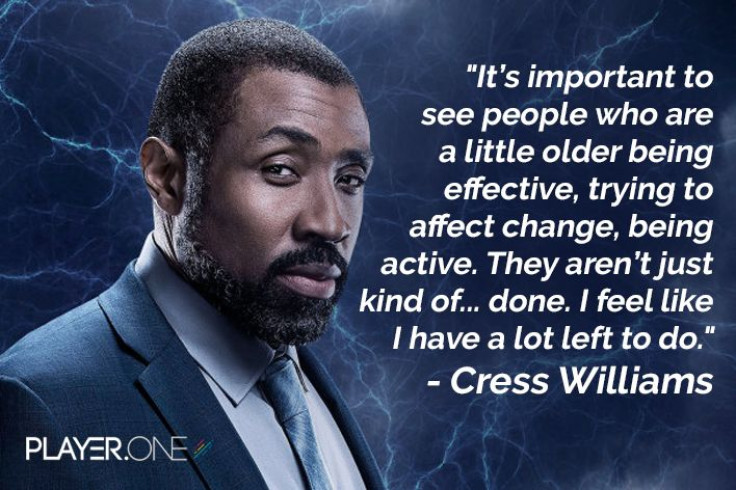 Cress William portrays Jefferson Pierce aka Black Lightning. 