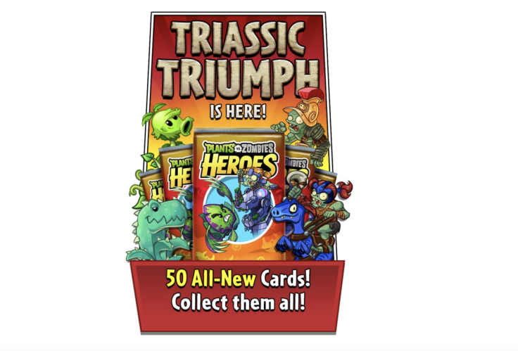 Triassic Triumph is the latest 50 card pack to arrive in the PvZ Heroes January 2018 update.