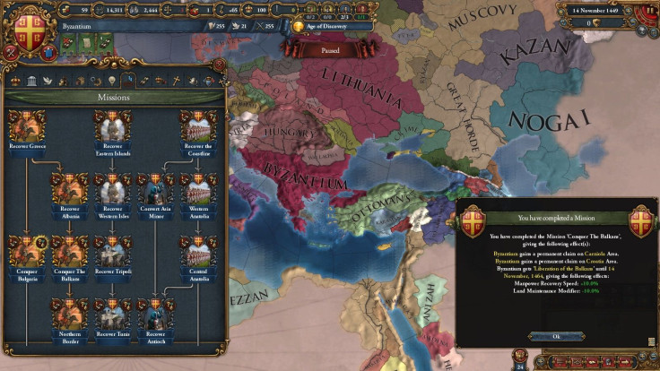The next free EU4 patch will totally revamp the game's mission system.