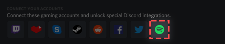 Users can link their Spotify and Discord accounts through Discord user settings.