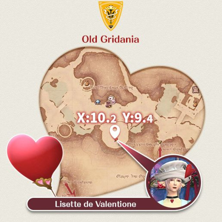 Final Fantasy 14: Valentione's Day quest-giver location.