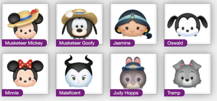 There are 57 balck Tsum Tsum you can use in the Disney Tsum Tsum Sweetheart event.
