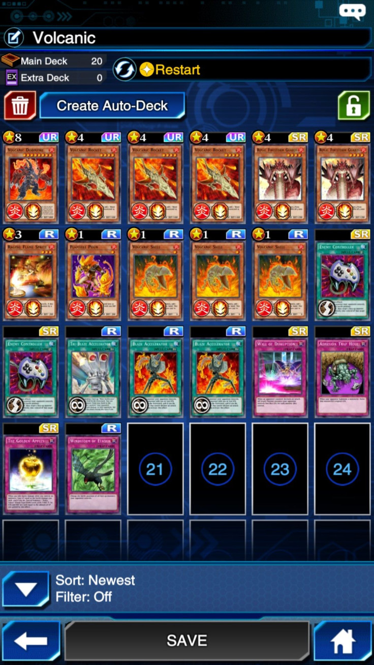 One version of our Volcanic Deck for Duel Links