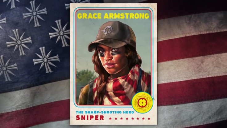 Grace is a war hero with serious sniper skills.