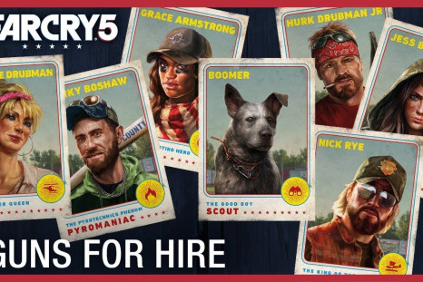 Far Cry 5’s new character trailer shows off all seven companion characters. Each has two unique abilities that compliment your approach. Far Cry 5 comes to PS4, Xbox One and PC March 27.