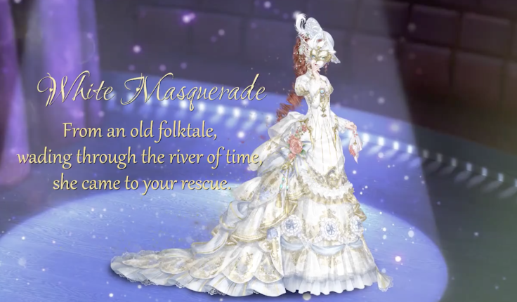 Love Nikki Dress Up Queen - Dreamy Nocturne "White Masquerade" gown.