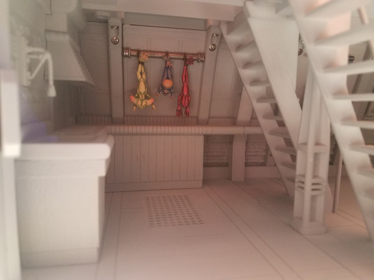 The kitchen area shows how much detail is going into the Jabba's Barge toy