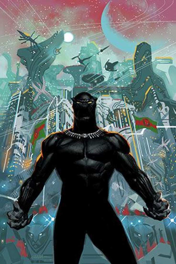 The cover to the first issue of the Black Panther (2018) comic