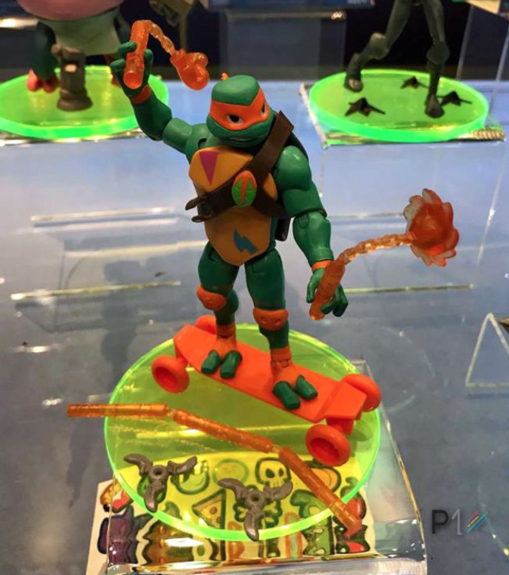 New Playmates Rise Of The Teenage Mutant Ninja Turtles action figure of Michelangelo.