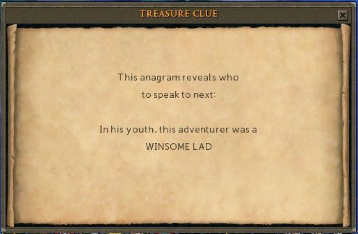 Runescape added a ton of new anagrams to solve in their latest clue scroll update.