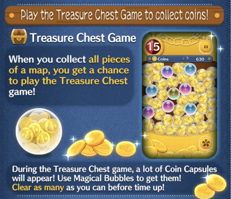 The March 2018 event will include a Treasure Chest mini-game.