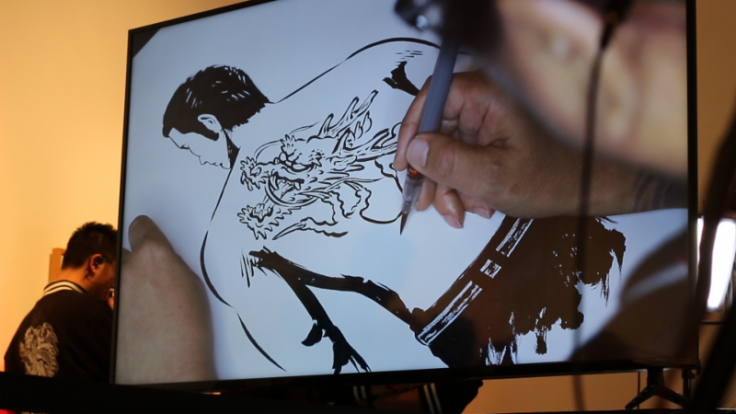 HORITOMO also performed a live art demonstration, showcasing his tattoo design expertise