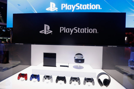 Detail of the Sony PlayStation 4 and peripherals, including the virtual reality 'Project Morpheus', during the Annual Gaming Industry Conference E3 at the Los Angeles Convention Center on June 16, 2015 in Los Angeles, California.