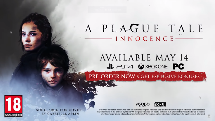 A Plague Tale: Innocence confirms May 14 launch. 