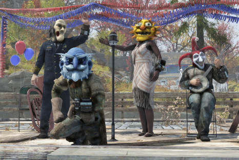 Some of the different Fasnacht Masks available to win during the Fasnacht Parade event
